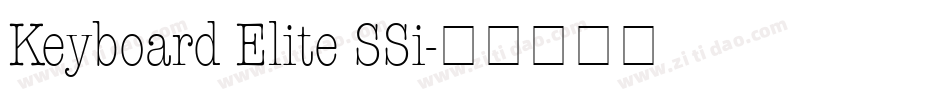 Keyboard Elite SSi字体转换